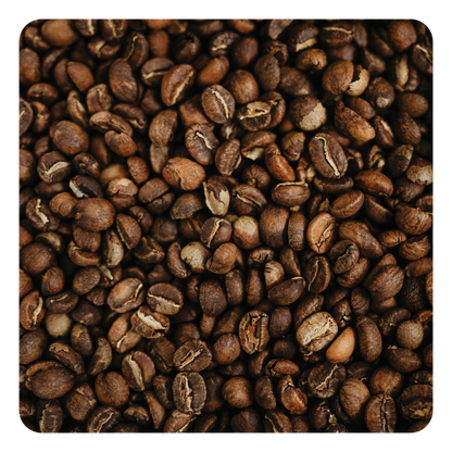 Close-up of roasted coffee beans