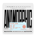 Anamorphic coffee packaging with black text and a white background